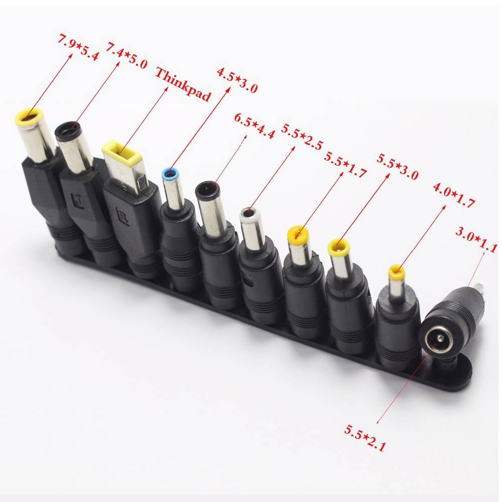Đầu chuyển đổi nguồn tích hợp nhiều loại tiện dụng cỡ 5.5mmx2.1mm cho laptop