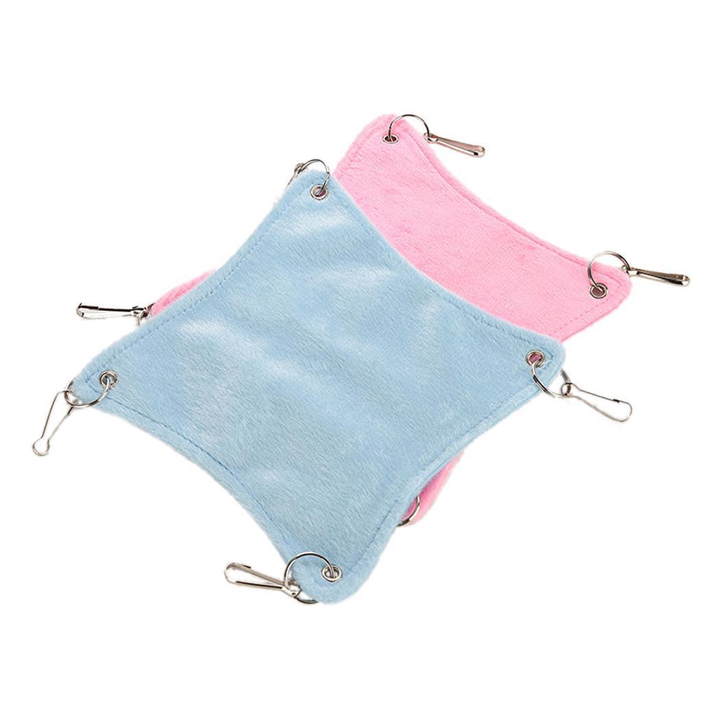 Hamster Mat Sleep Hammock Seat Pad for Guinea Pig Rabbit Small Animal Pink