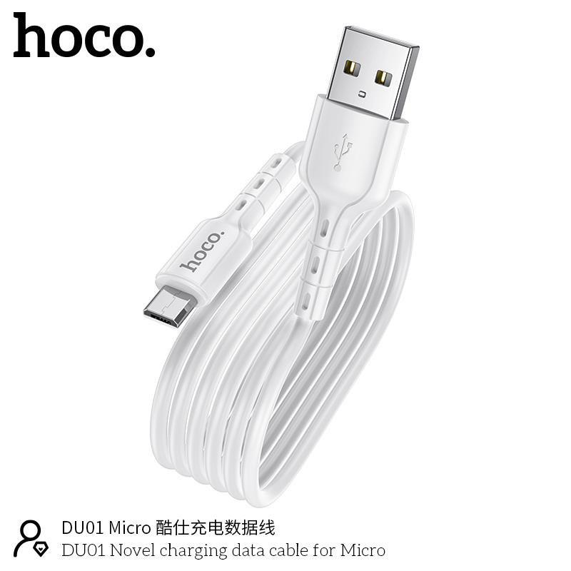 Cáp Sạc Nhanh Micro-USB Hoco DU01 Cho Android, Samsung, Xiaomi, Sony, Oppo,... - Hàng Chính Hãng