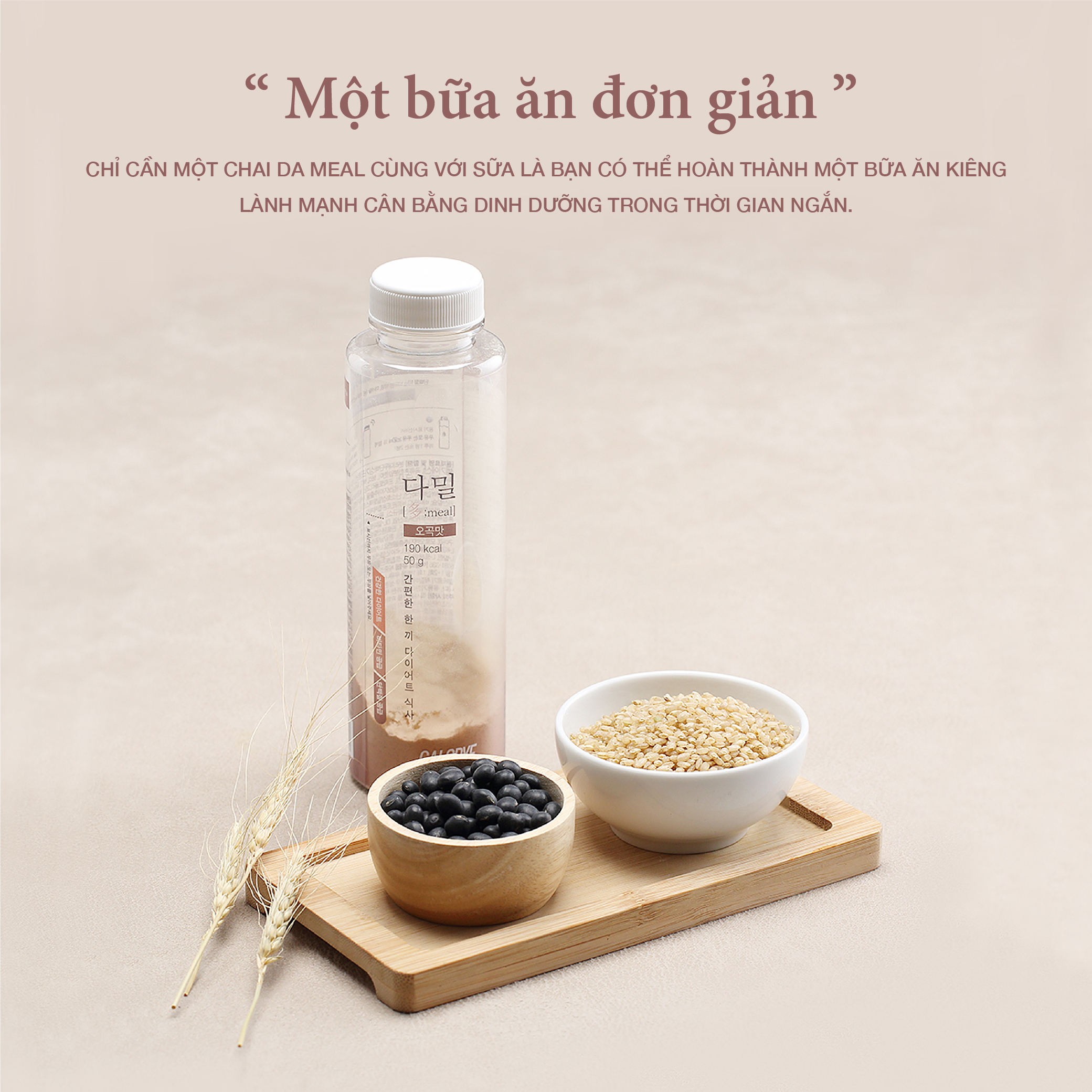 Bữa Ăn Thay Thế Calobye Da Meal Giúp Giảm Cân Giữ Dáng (Hộp 350g x 7 Chai)