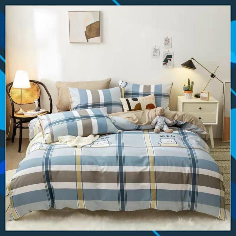 Bộ chăn ga Cotton poly vintage Bedding chăn ga Hàn Quốc đủ size miễn phí bo chun