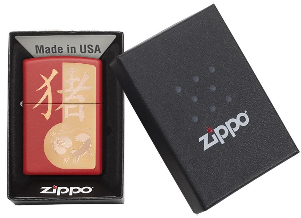 Bật Lửa Zippo Year Of The Pig Design 29661