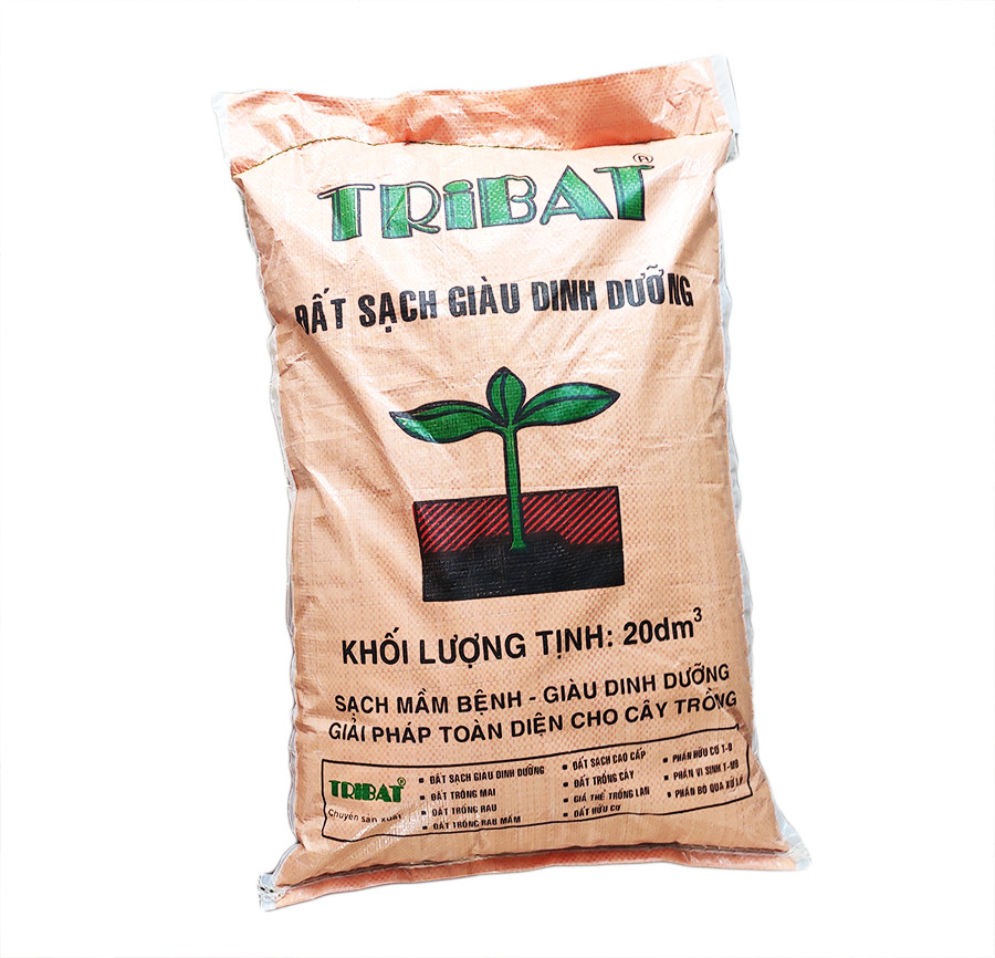 Đất hữu cơ trồng cây đa dụng - Đất sạch Tribat ( 20 dm3 )