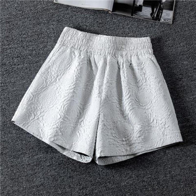 Quần Short Đùi Nữ Dập Nổi 3D Xốp Phồng CHIPY Cao Cấp Short Ống Rộng Sọt Lưng Thun Cạp Cao Sooc Ngắn Unisex Trắng Đen Xám