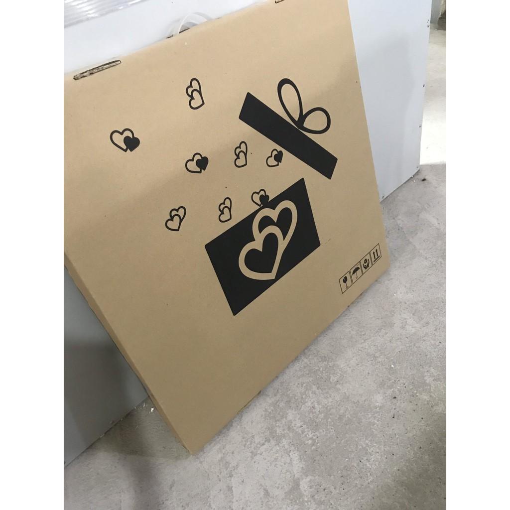 Đồng hồ treo tường GCLOCK loại to KT 65x75 cao cấp làm từ kim loại sơn tĩnh điện chạy máy kim trôi chuẩn