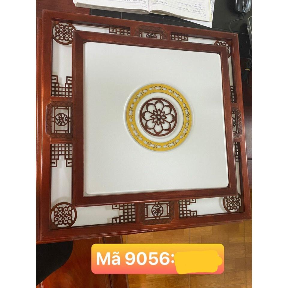 Đèn ốp trần gỗ phong cách cổ Trung Quốc LED 3 màu ánh sáng