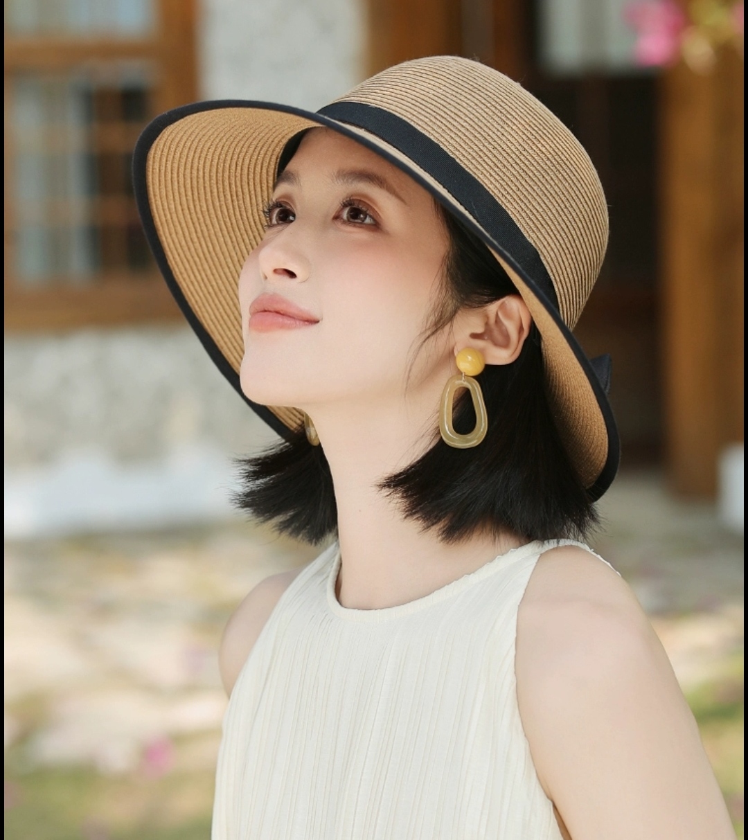 Nón mũ rộng vành nữ đi biển che nắng chồng UV với chất liệu cói thoáng mát #nonrongvanh #murongvanh #noncoi #mucoi #nondibien #mudibien #nonchongnanh #muchongnang #nondep #mudep dona24100101