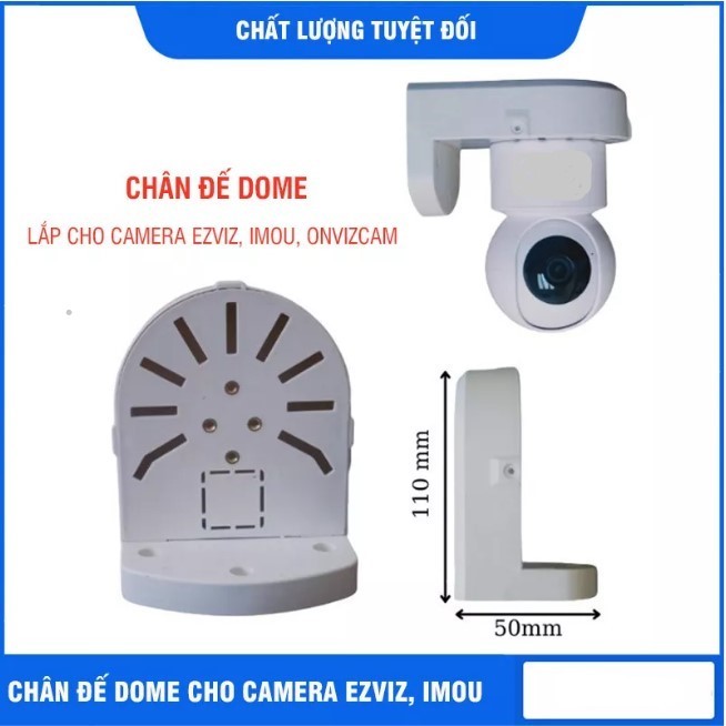 Chân Đế Dome cho các dòng camera,Chân Đế Camera Xoay 360 - Hàng Chính Hãng