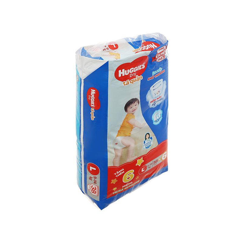 Tã quần Huggies size L 38 miếng (cho bé 9 - 14kg)