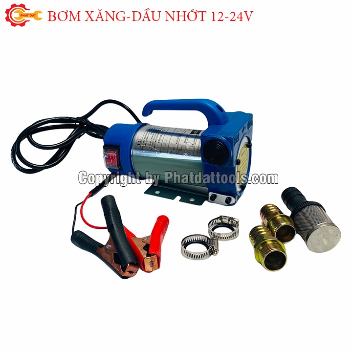 Máy bơm xăng dầu chạy điện 12V-24V-220V-Máy bơm,hút nhiên liệu lỏng