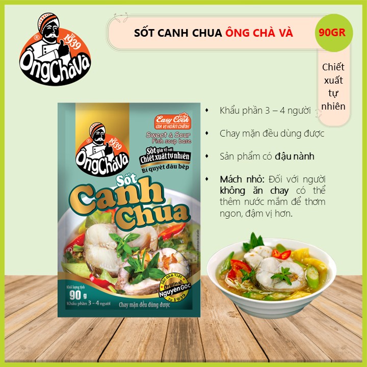 Sốt Canh Chua Ông Chà Và 90g (Sweet & Sour Fish Soup Base)