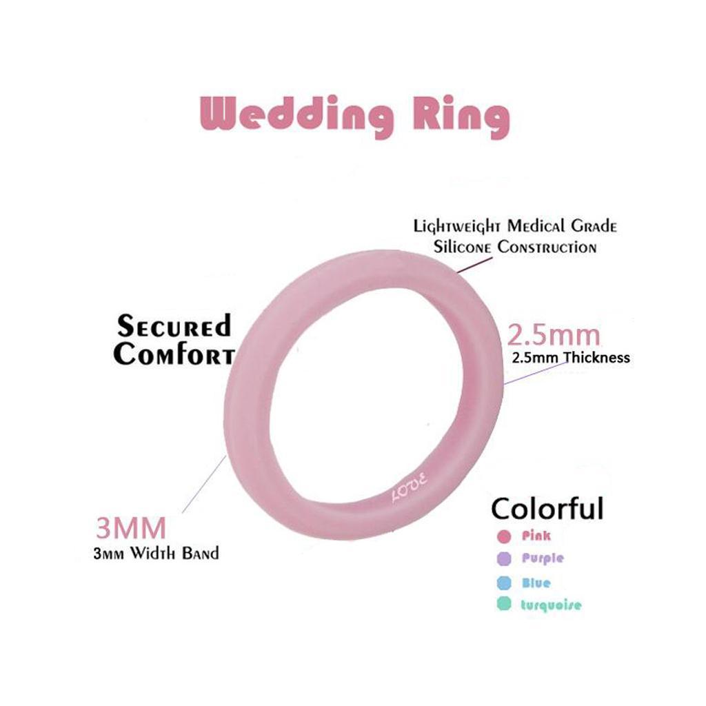 Rings for Finger Silicone Rubber Weddings Engagement Rings Jewelry