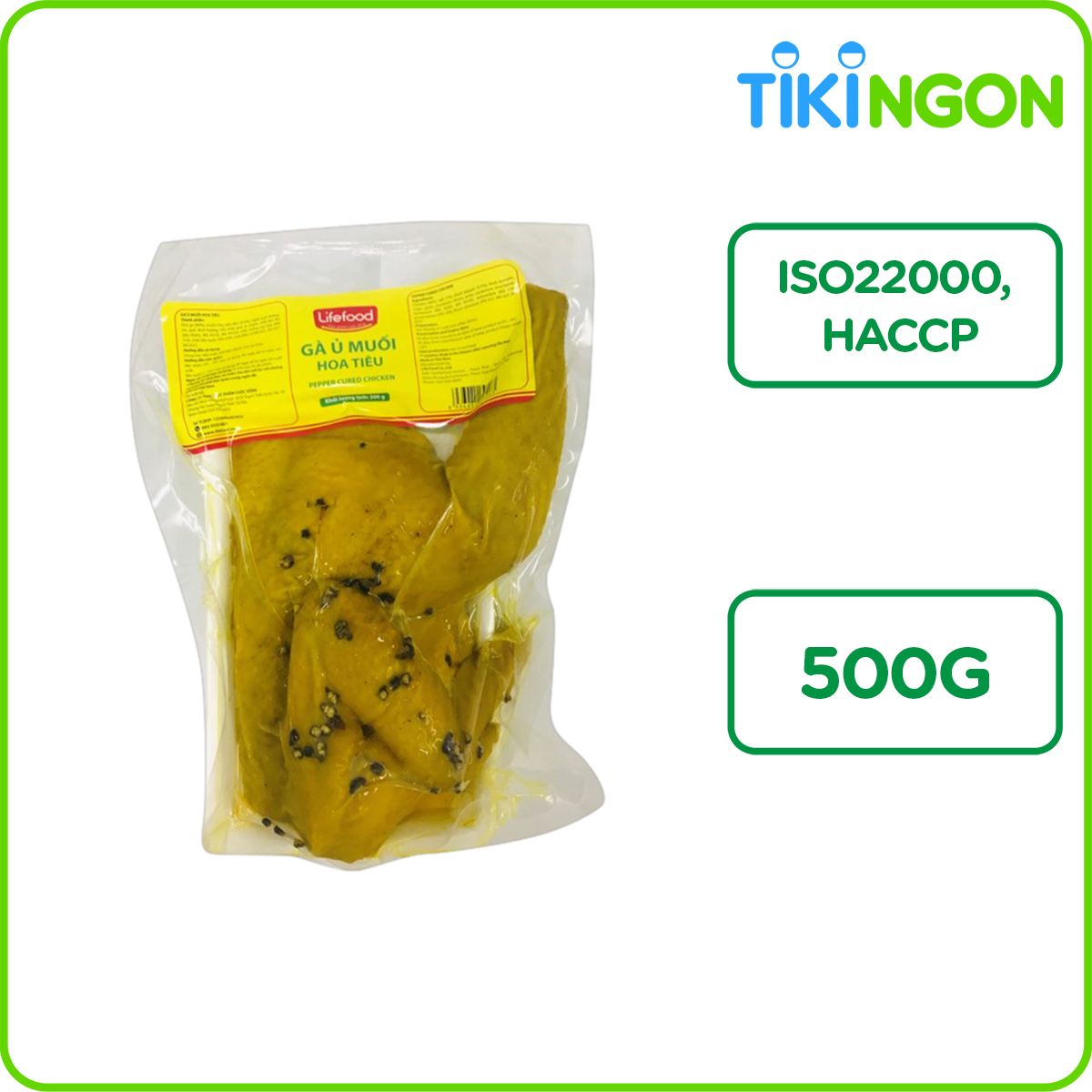 Gà ủ muối hoa tiêu LIFE FOOD - 500g