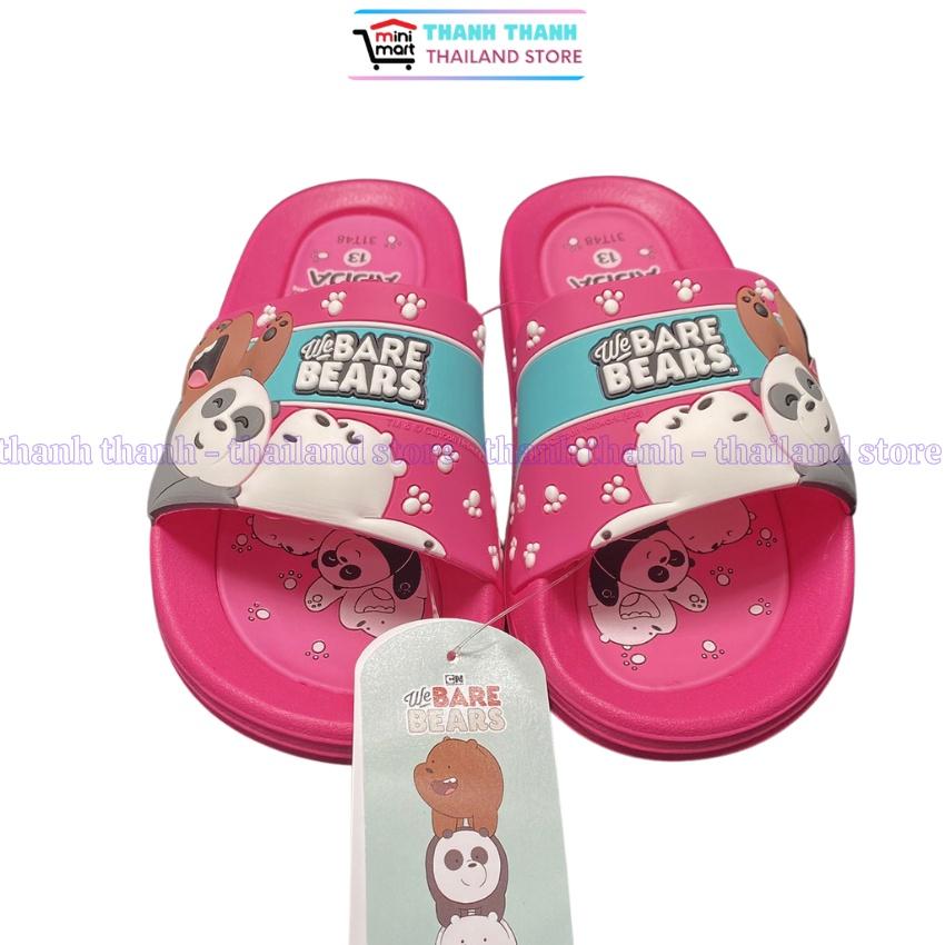 Dép cho bé gái quai ngang Thái Lan Adda Bare Bears 31T48
