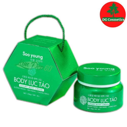 Combo 2 hộp Kem Body lục tảo SOO YOUNG giúp da trắng sáng, mịn màng