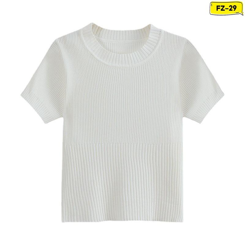 Áo Croptop Nữ Cổ Tròn Nhiều Màu Cotton Bo Eo Kích Cỡ Freesize FZ-029