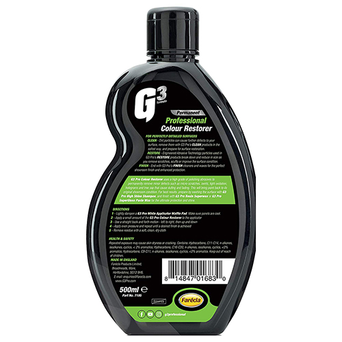 Lơ khôi phục màu sơn Farécla cao cấp G3 Pro Colour Restorer dung tích 500ml