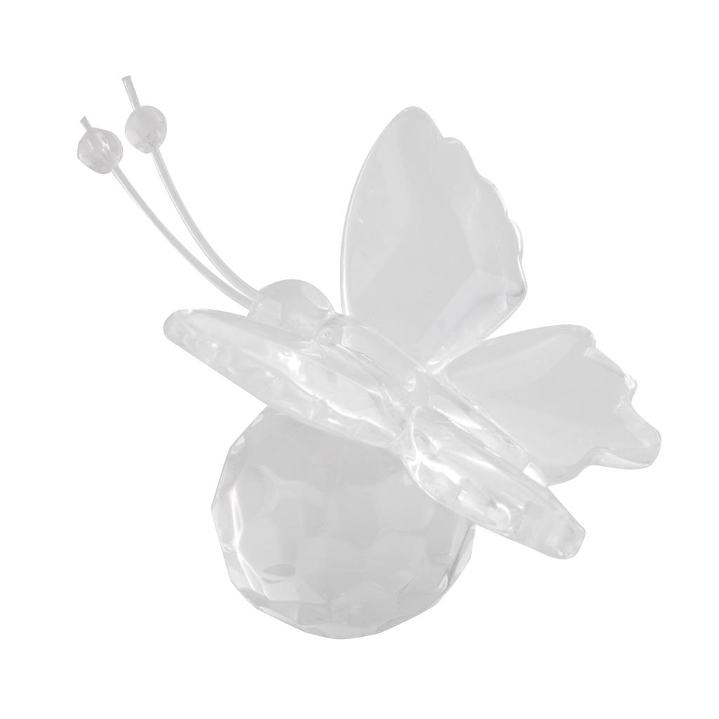 Clear Crystal Butterfly with Crystal Ball Wedding Baby Shower Gift Favor