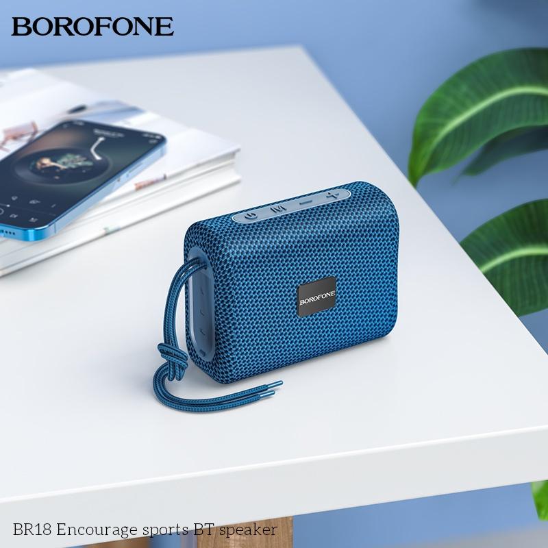 Loa Bluetooth BorofoneBR18 Mini, Loa Không Dây V5.1 Nhỏ Gọn, Bass Mạnh Mẽ, Hỗ Trợ Thẻ Nhớ TF, USB, AUX 