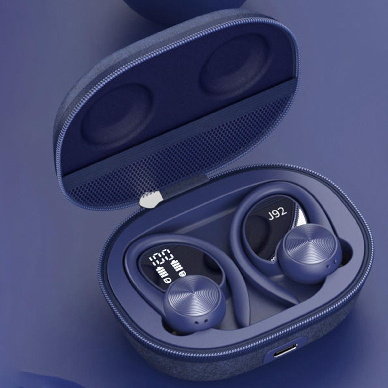 Bluetooth 5.0 Wireless Earbuds with Ear Hooks with Mic Stereo for Running