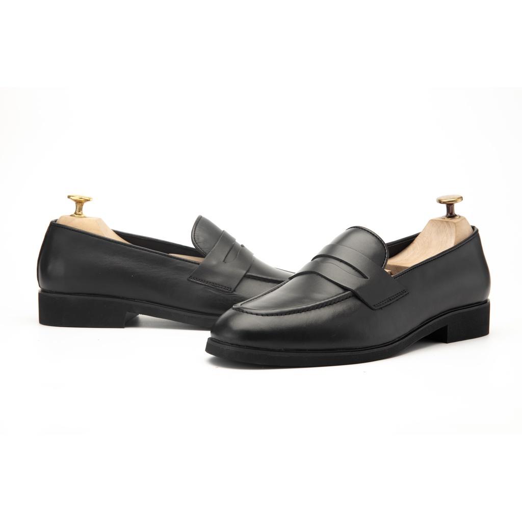 Giày Lười Nam Loafer XOĂN SHOP Da Pu Pu Size 38 Đến 42 Màu Đen - G065