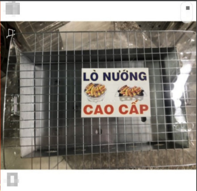 BẾP NƯỚNG THAN Tặng kèm vỉ NƯỚNG