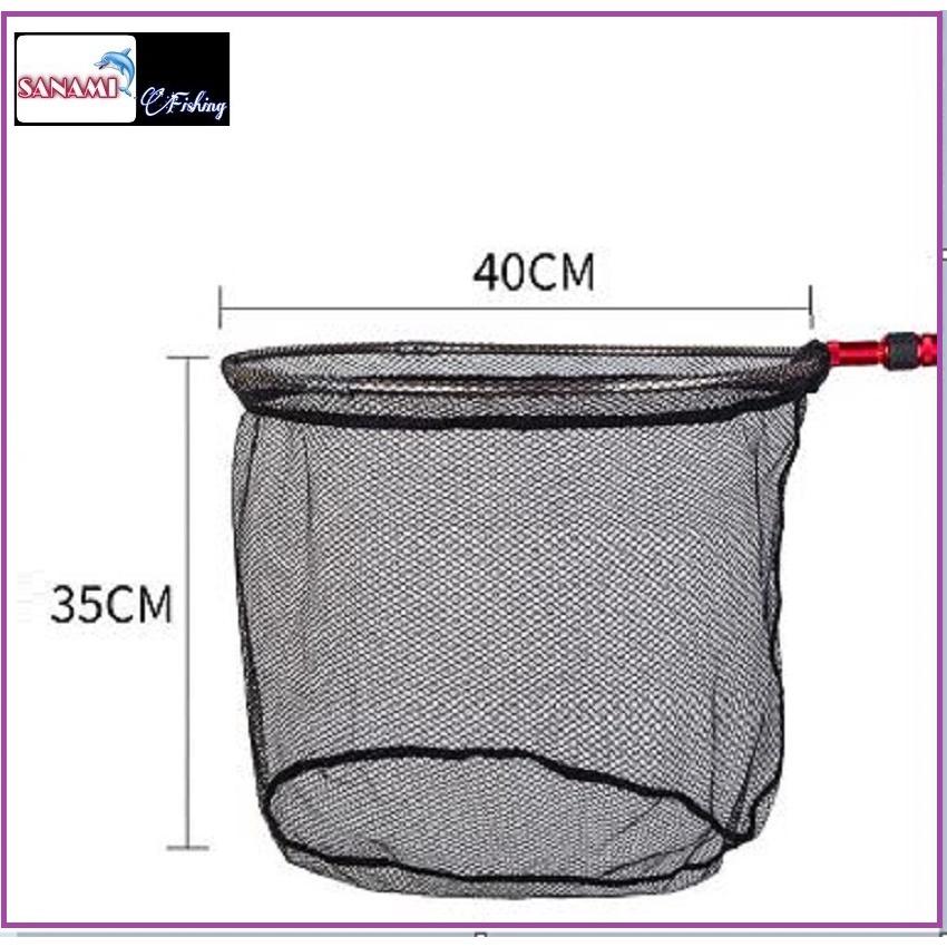 Vợt Vớt Cá Cacbon Cao Cấp Sanami Fishing -Vành tròn gấp gọn chuyên dụng câu đài câu đơn vợt vớt cá, vợt xúc cá