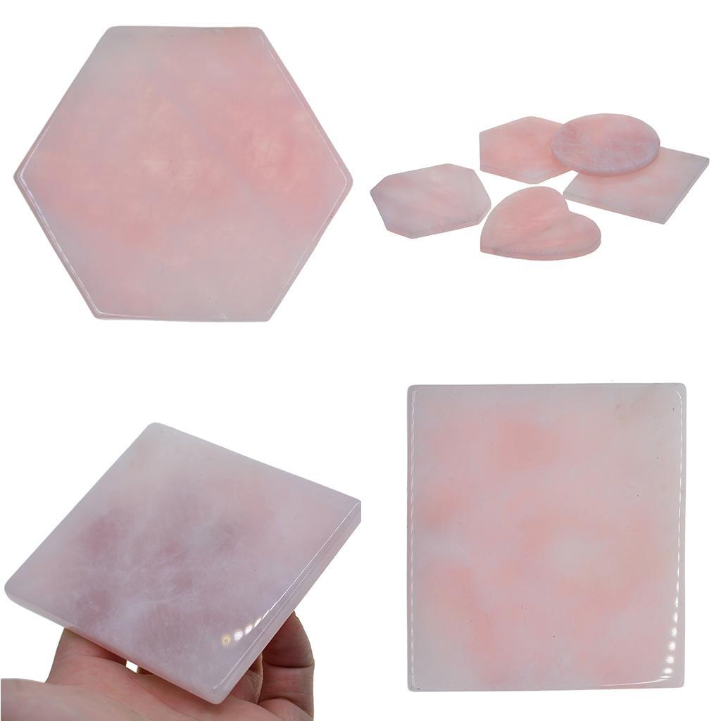 Agate Slices Stones, Pendant, Coasters Cup Mat, 6mm-7mm / 0.24 - 0.28inch, Square Irregular for Jewelry Making, Home Decoration, DIY Pendant Craft