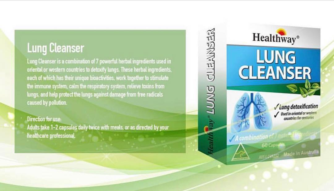 Thực phẩm chức năng thải độc phổi Viên uống Healthway Lung Cleanser 60 viên