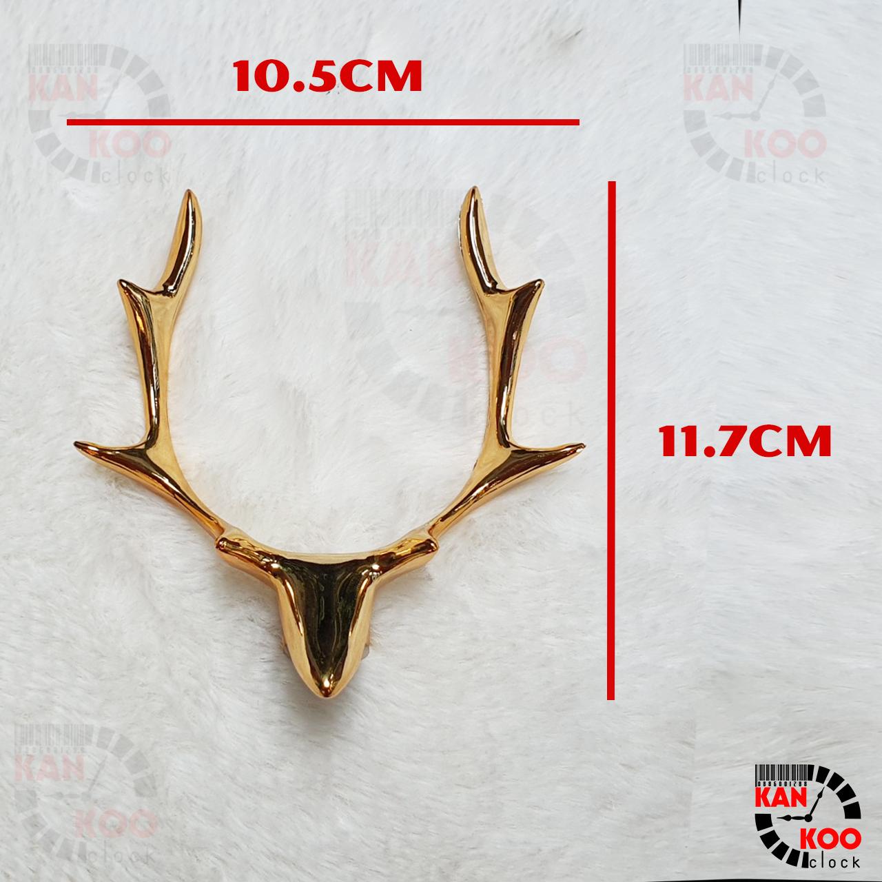 Đồng Hồ Treo Tường Nghệ Thuật  KIM TRÔI Quả Lắc -Hình Đầu Hươu (Nai) kim dạ quang phát sáng vào ban đêm