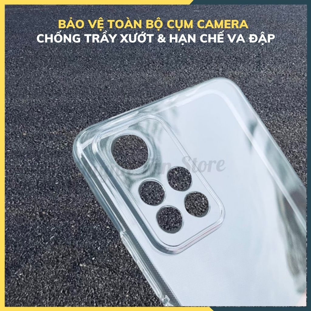 Ốp lưng trong suốt silicon GOR dành cho redmi note 11 pro plus bảo vệ camera dẻo siêu mỏng - Hàng nhập khẩu