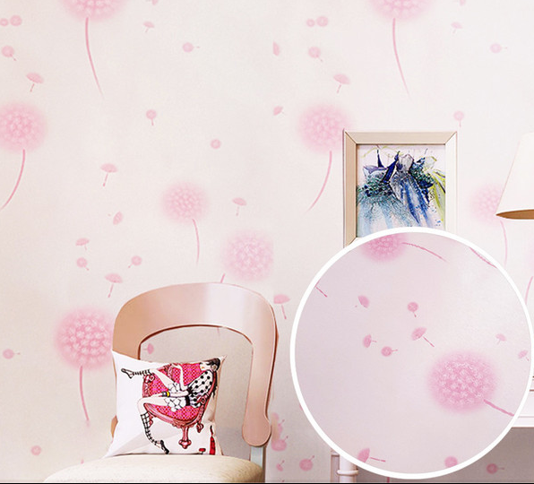Combo 5m Decal Giấy Dán Tường Hoa Bồ Công Anh Hồng