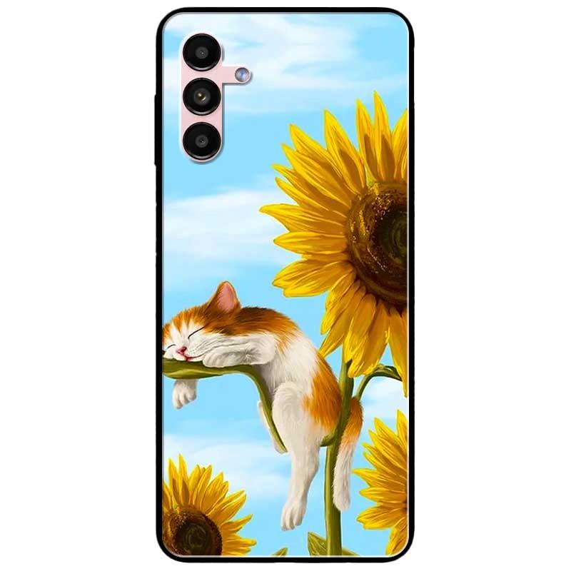 Ốp lưng dành cho Samsung A13 5G - Samsung A33 5G mẫu Mèo Ngủ Hoa