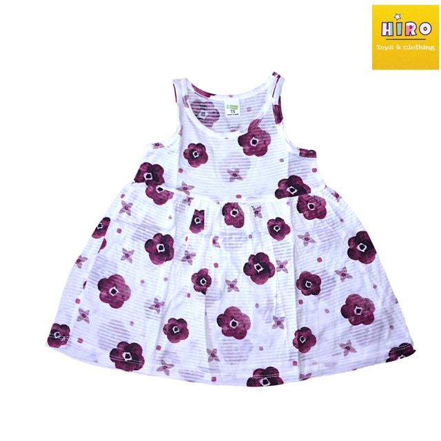 SALE Set 2 đầm hè cho bé xuất Nhật vải cotton xước mỏng nhẹ mát họa tiết xinh yêu