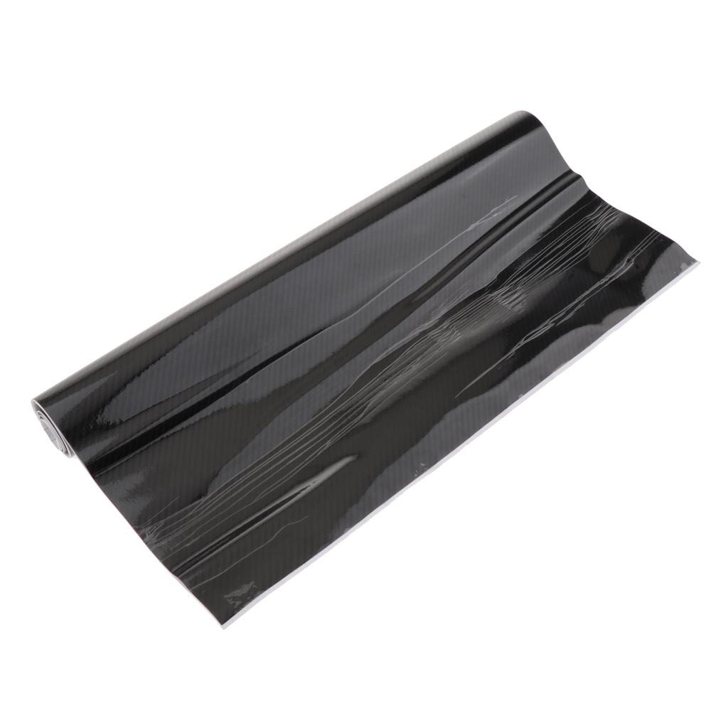 Black Carbon Fiber Car Wrap Vinyl Roll Featuring Air Release Technology