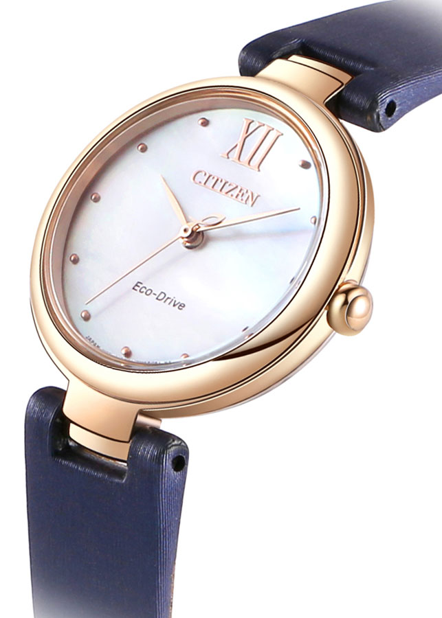 Đồng Hồ Nữ Citizen Dây Da EM0533-15D - Mặt Xà Cừ (Sapphire)