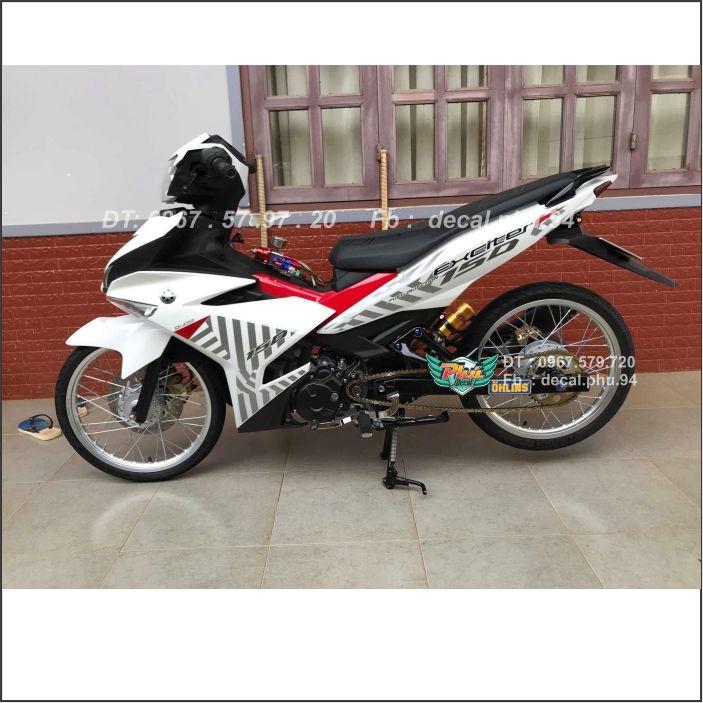 Tem Rời Exciter 150 Đỏ trắng