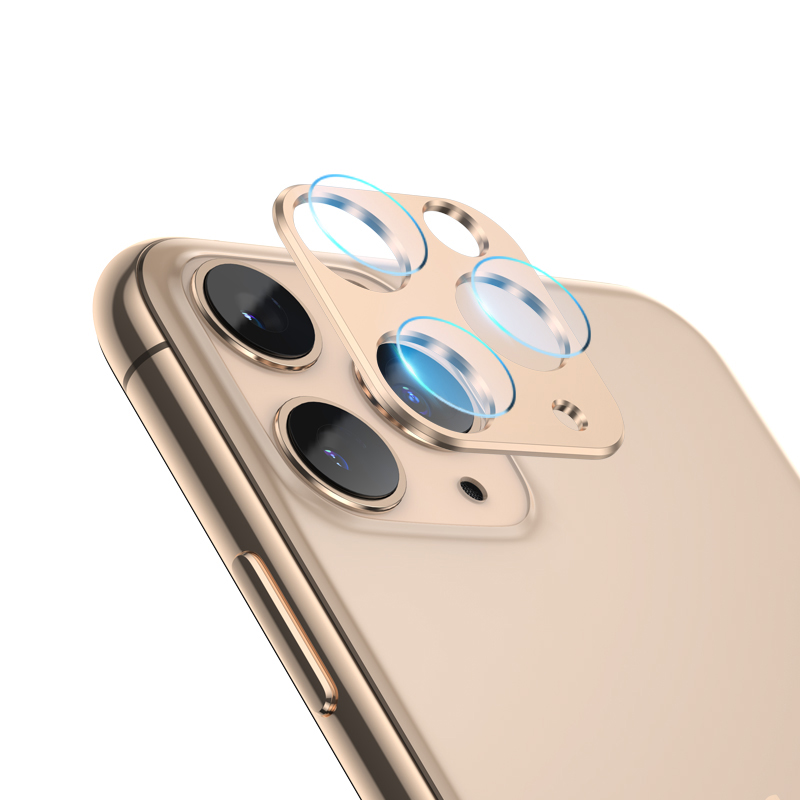 Bộ miếng dán kính cường lực & khung viền kim loại bảo vệ Camera cho iPhone 11 Pro / 11 Pro Max Leeu Design _ Hàng Nhập Khẩu