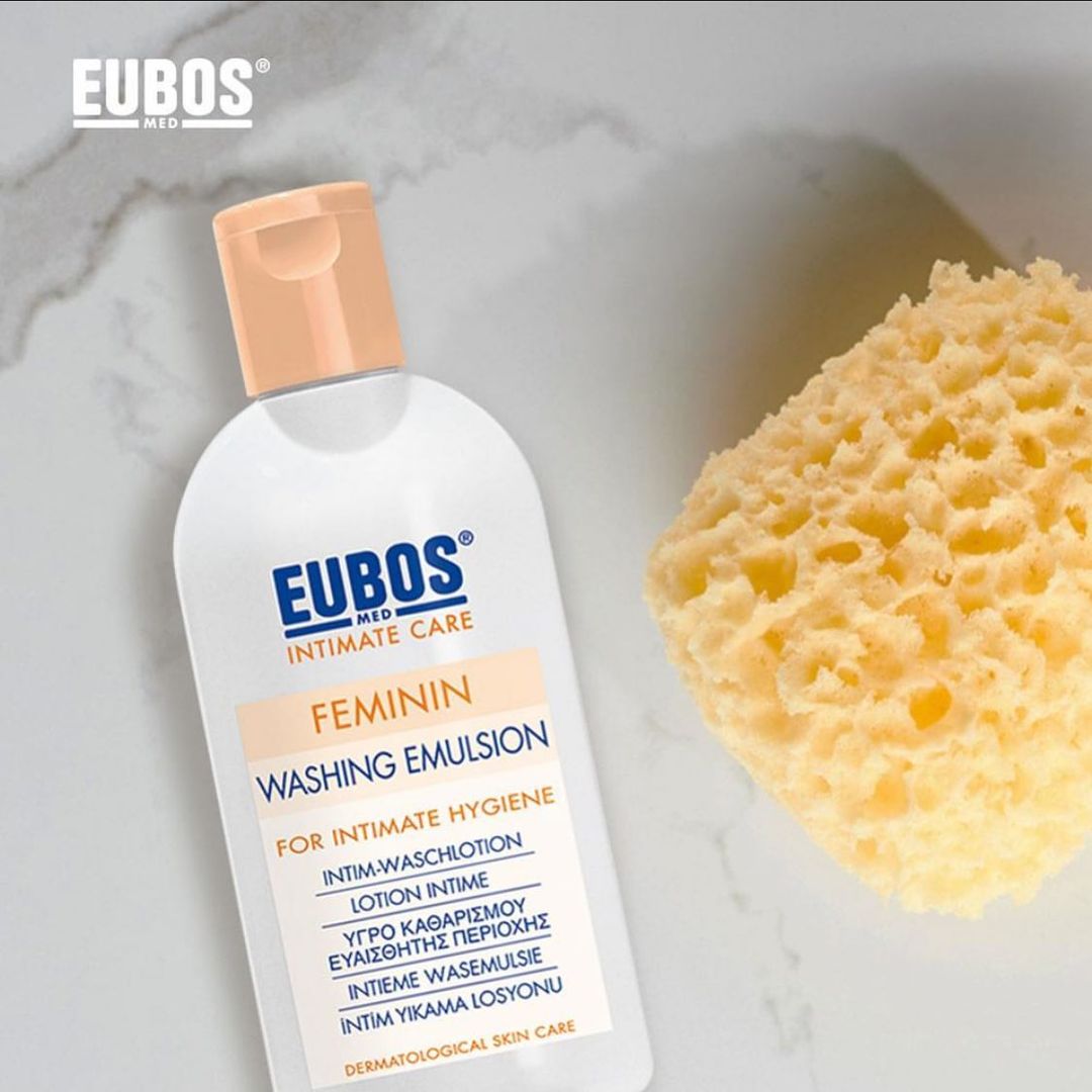 Combo Dung dịch vệ sinh phụ nữ EUBOS Feminin Washing Emulsion (200ml) + Kem dưỡng tay cho da nhạy cảm EUBOS Sensitive Hand Repair &amp; Care (25ml)