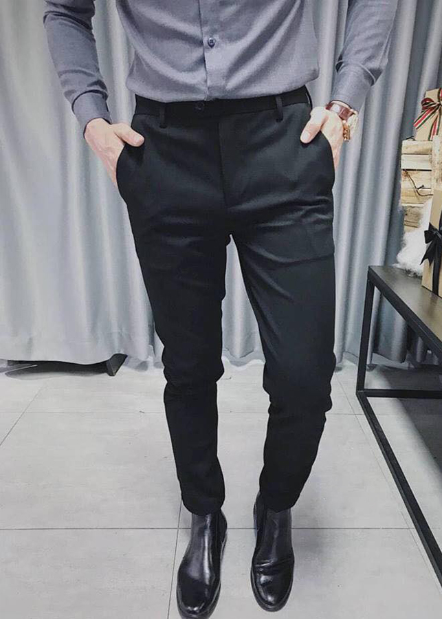 Quần Âu Nam Đen Dáng Body DEN01
