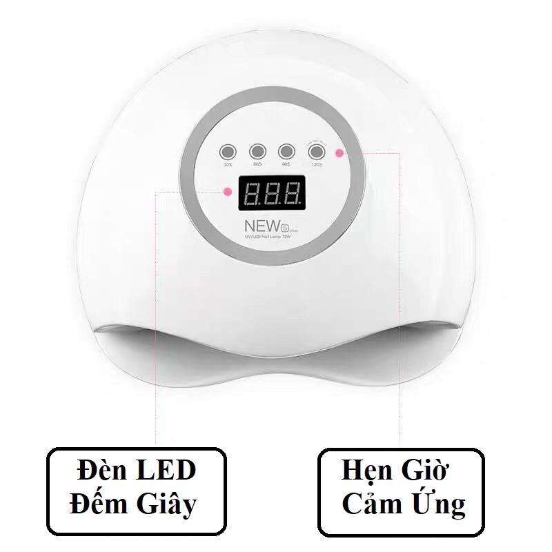 Máy hơ 72W New 5 UV, có đèn LED