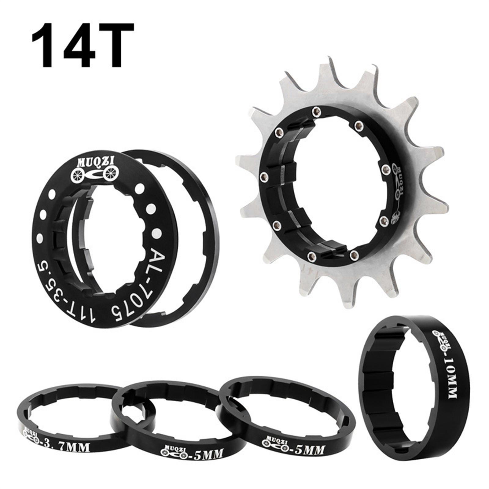 14T Single Speed Flywheel Adapter  Spacers Removeable Cog