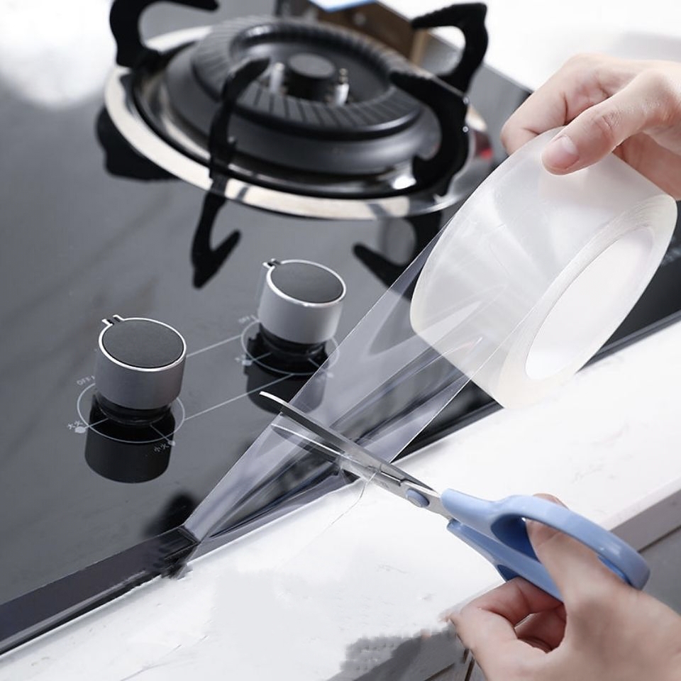 Băng keo 2 mặt Nano siêu dính. siêu chắc chắn. Dính trên mọi vật chất. Có thể tái sử dụng dài 3m rộng 3mm giày 2 ml