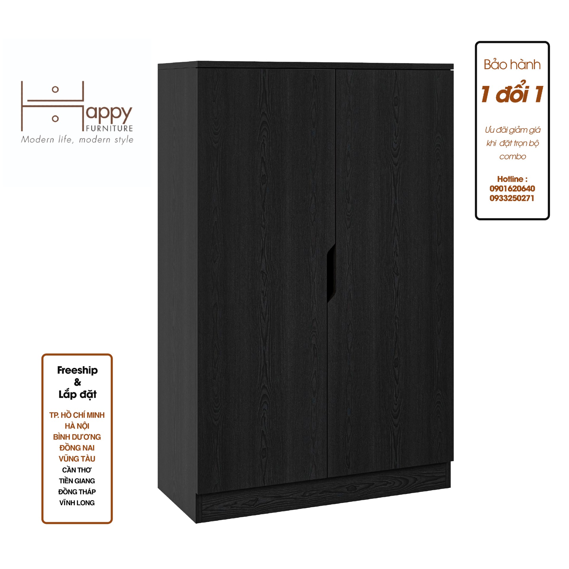 [Happy Home Furniture] DASH, Tủ lưu trữ  2 cửa mở - 5 ngăn đựng đồ,  76cm x 35cm x 120cm ( DxRxC), TCM_024