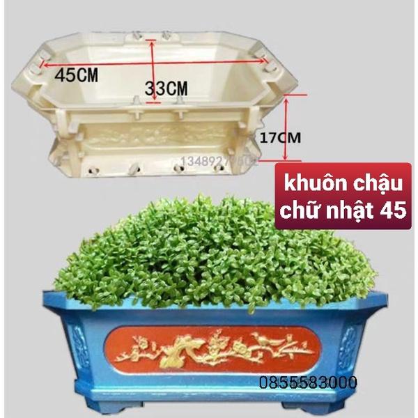 Khuôn chậu chữ nhật 45