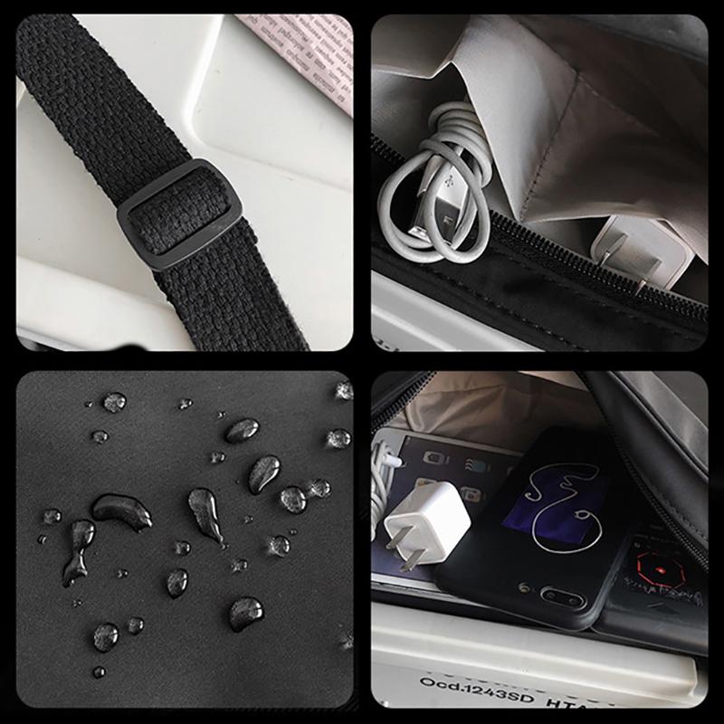 Thiết Kế Thời Trang Nữ Túi Đeo Vai Nhỏ Nylon Mềm Đeo Chéo Túi Đa Chức Năng Đơn Giản Đơn Cầm Tay Đeo Vai Cho Nữ XA715M