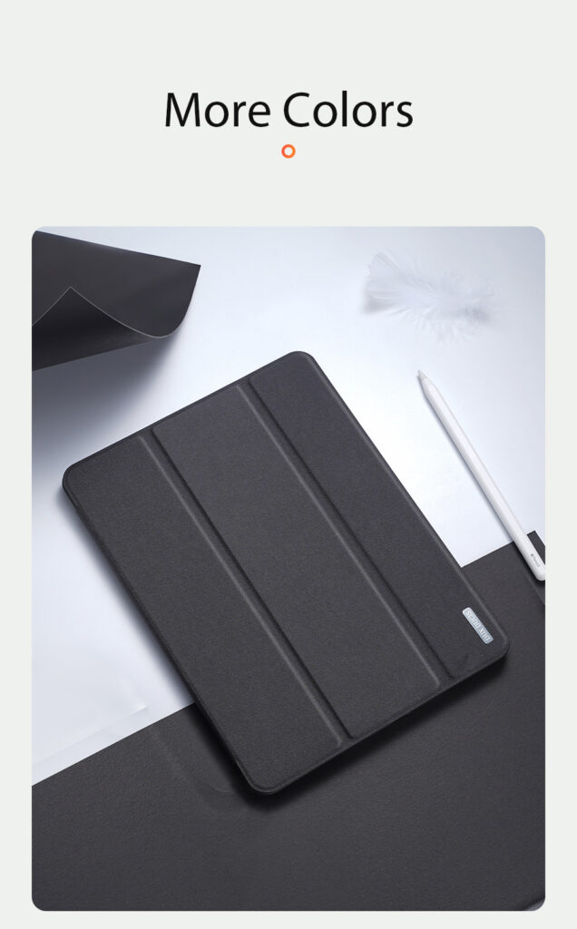 Bao Da Dành Cho iPad Pro 12.9 2020 / 2021 / 2022 Dux Ducis Domo Series Có Khe Cắm Bút, Tự Động Tắt Mở - Hàng Chính Hãng