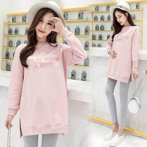 Áo bầu THU ĐÔNG dài tay thiết kế in họa tiết xinh xắn ĐẸP RẺ, chất cotton mềm mịn FREESIZE đến 70kg