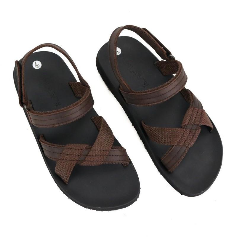 Giày sandal nữ Giavy quai da phối dù SN033