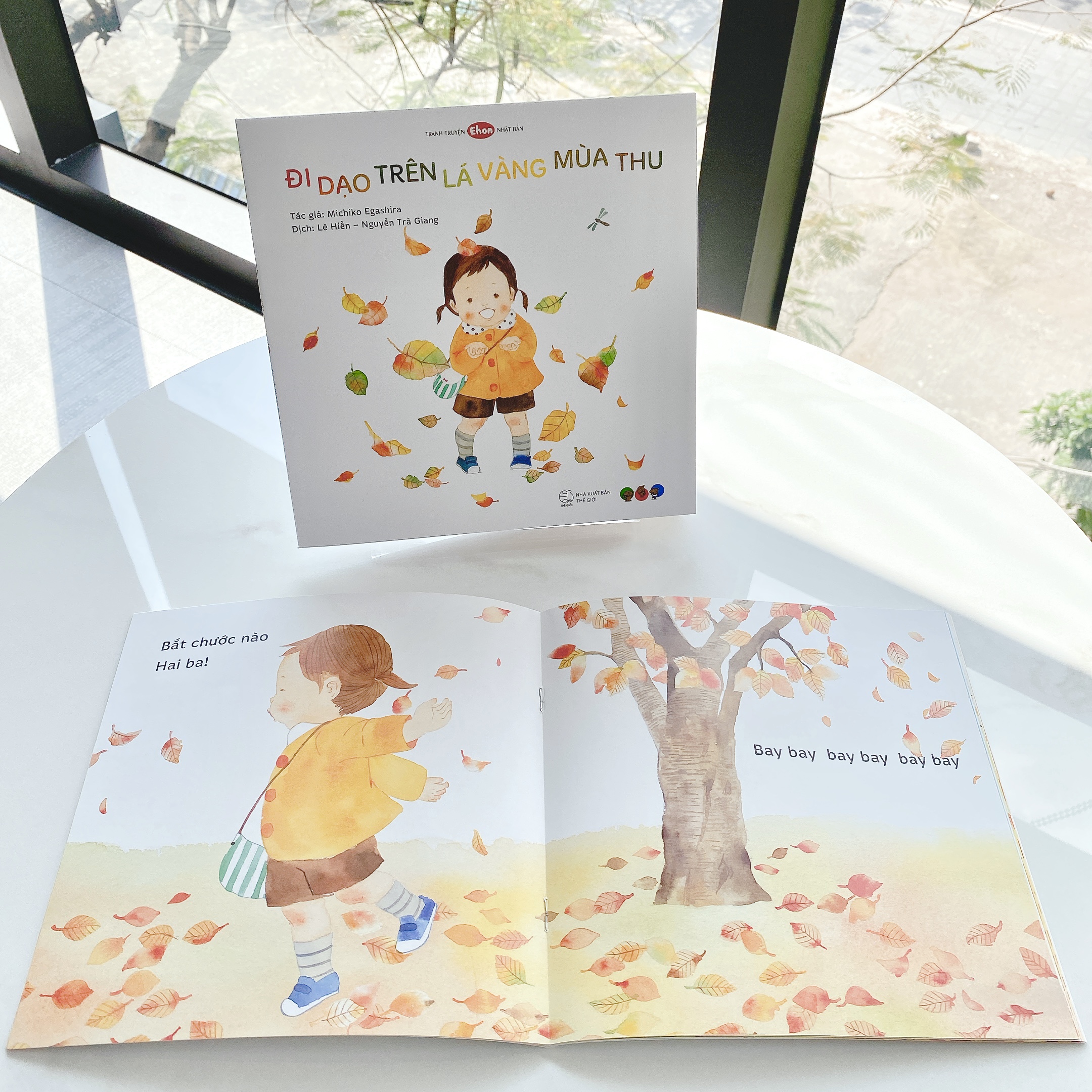 Sách Ehon Nhật Bản cho bé 1-3 tuổi - Đi dạo trên lá vàng mùa thu